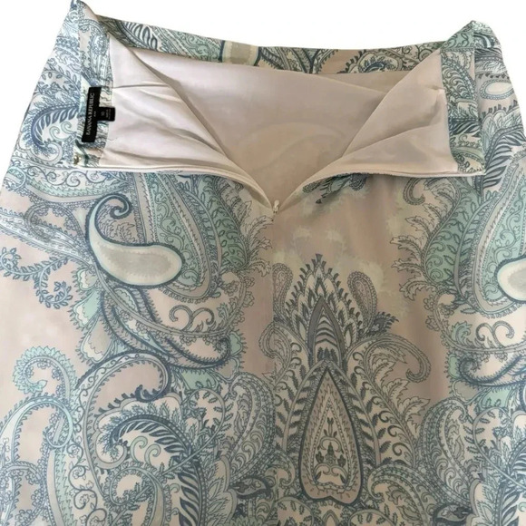 Banana Republic Blue White Maxi Skirt Paisley Long 10 - Picture 5 of 8